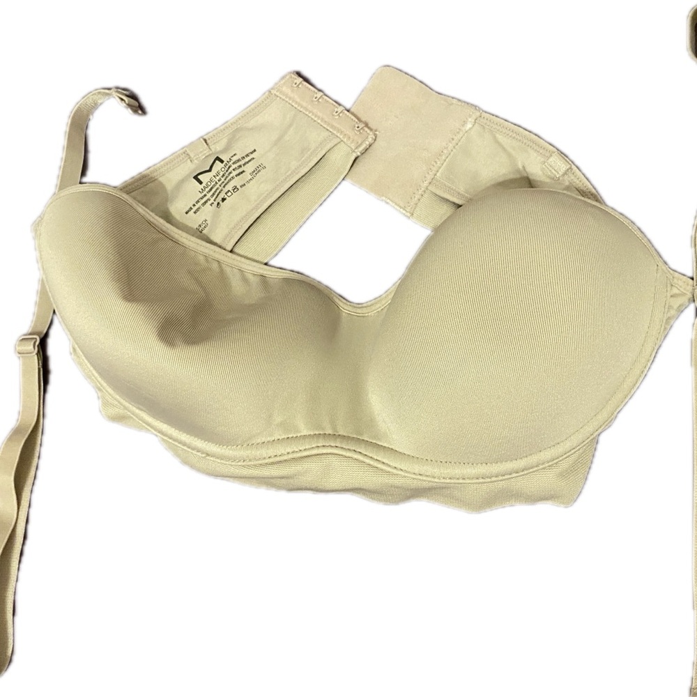 Maidenform Beige Removable Strapless Smooth Bra